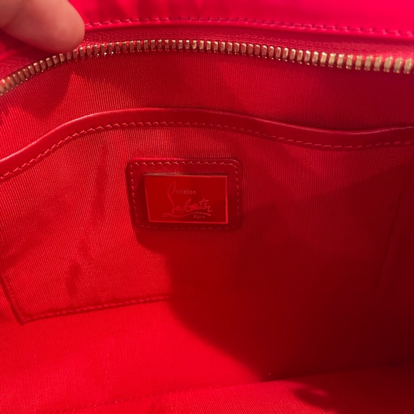 Christian Louboutin Loubiposh Studded Pink Clutch or Shoulder Bag - Picture 9 of 14